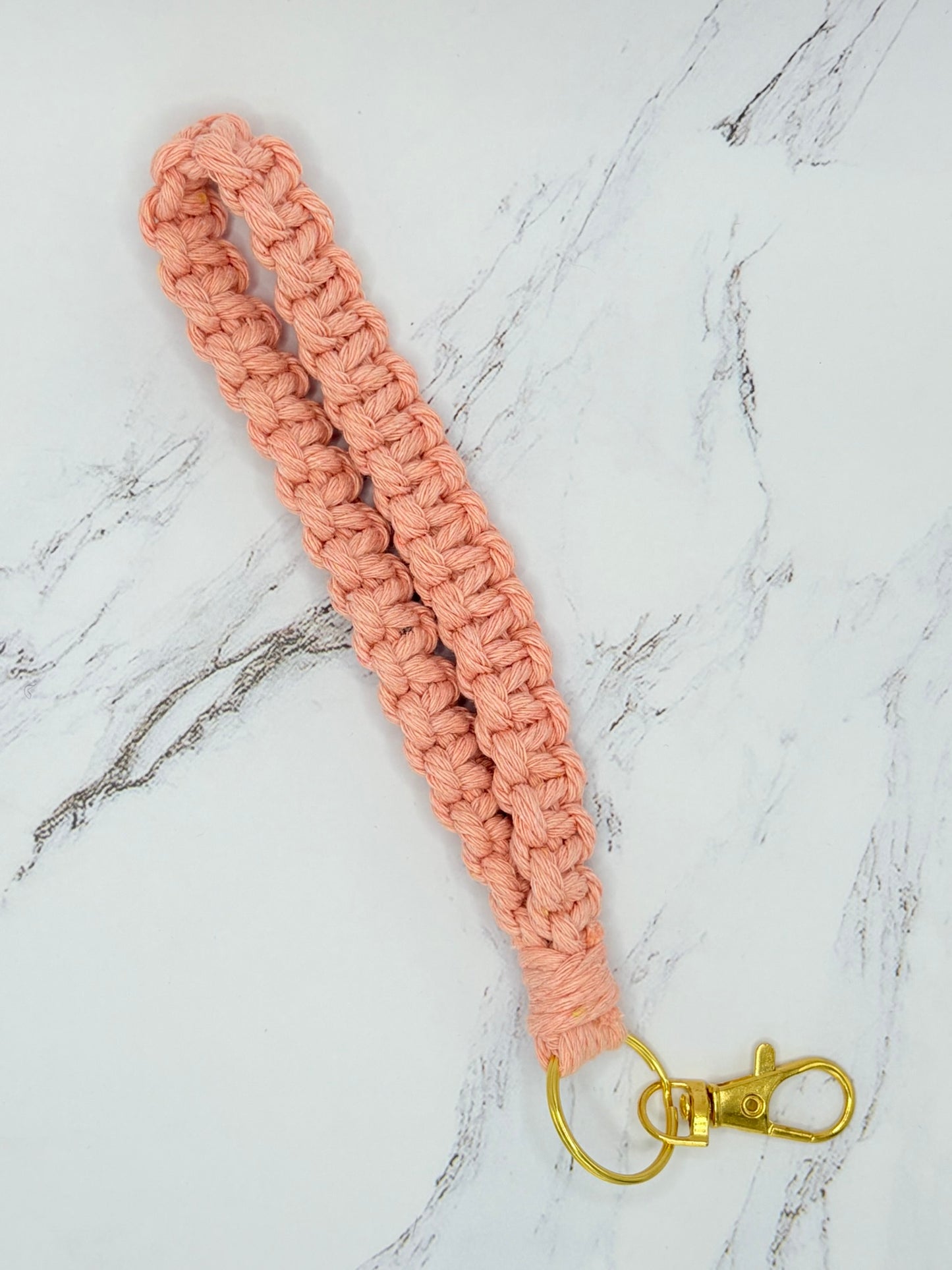 LADDER BRAIDED MACRAME LANYARD