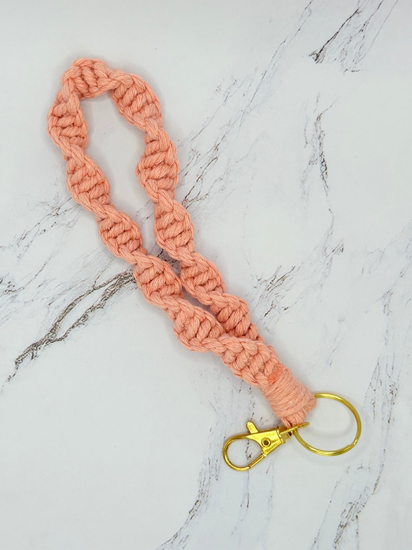 SPIRAL BRAIDED MACRAME LANYARD
