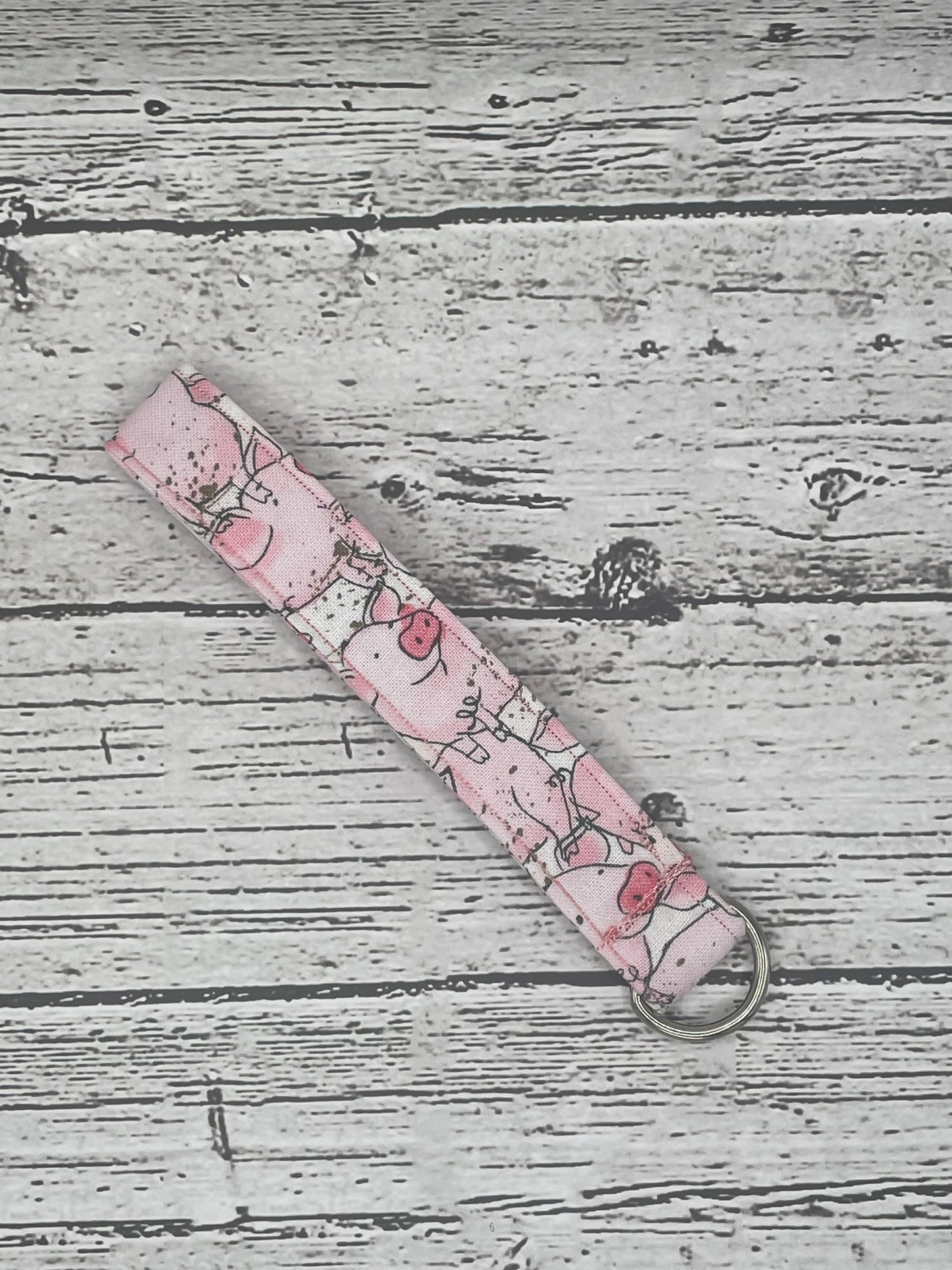 PIGGY SMALL WRISTLET KEY FOB LANYARD