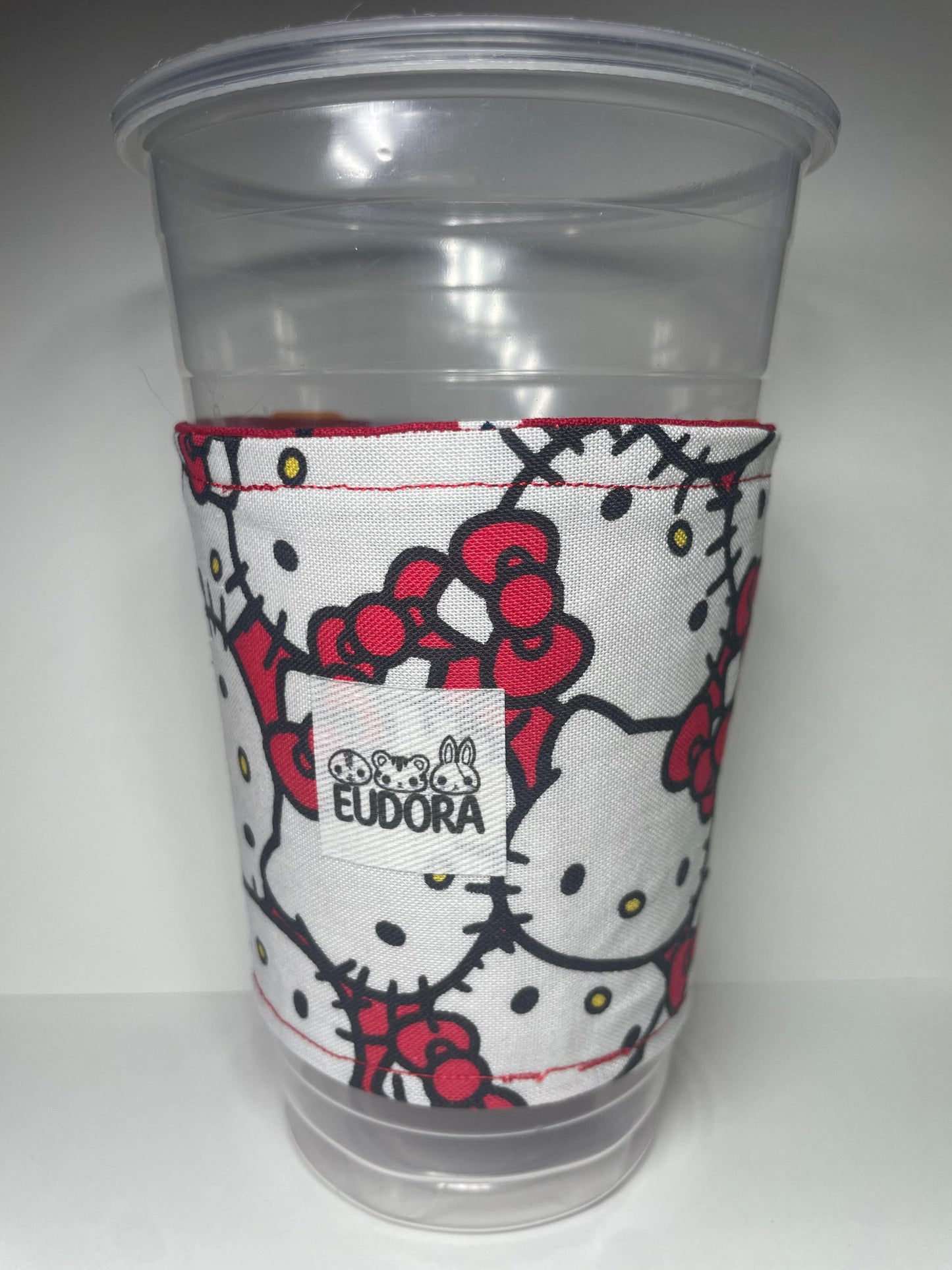 REVERSIBLE CHERRY BLOSSOM HELLO KITTY MEDIUM CUP SLEEVE