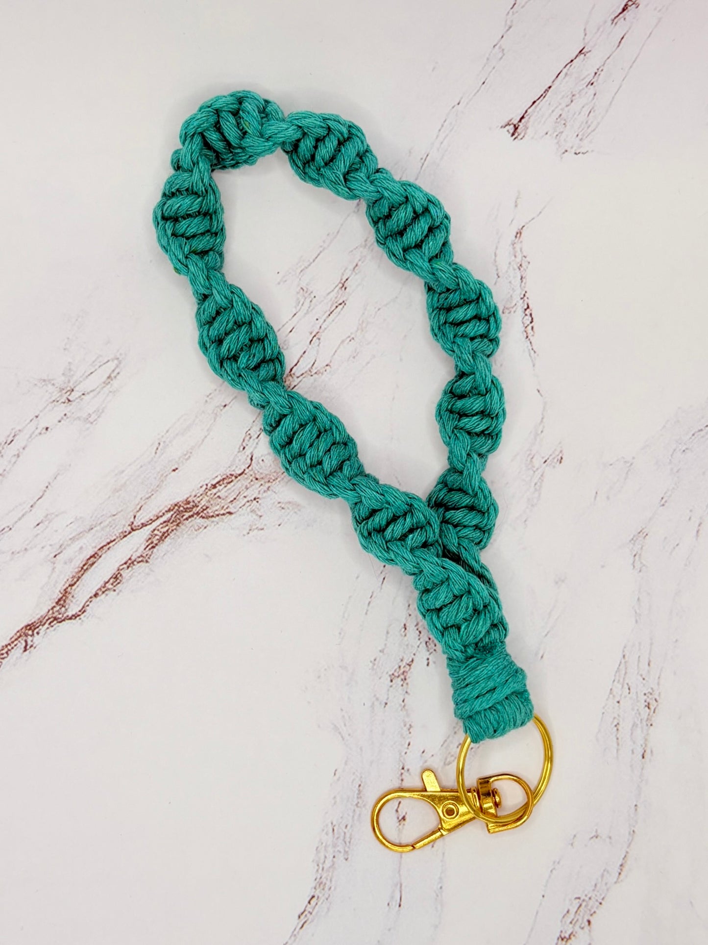SPIRAL BRAIDED MACRAME LANYARD