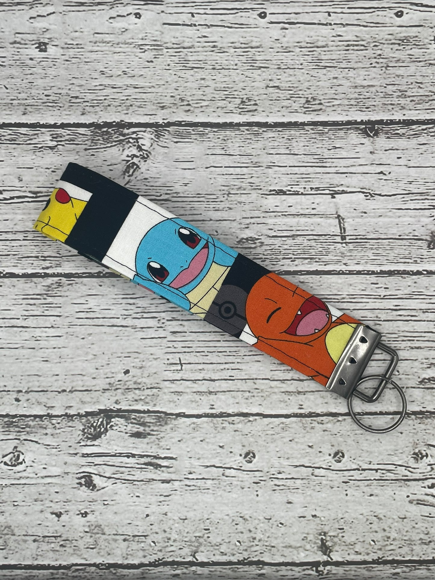 POKEMON, SMALL WRISTLET METAL KEY FOB LANYARD