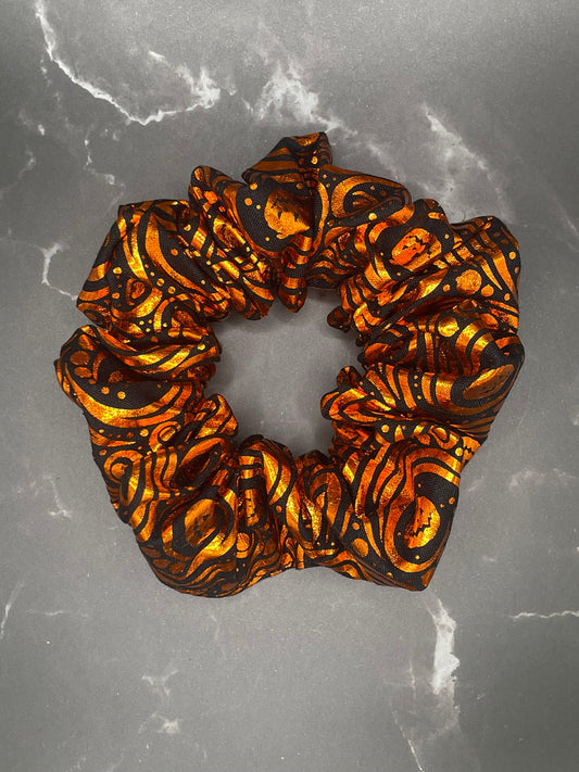 FOIL PUMKIN BUMKIN, MEDIUM SCRUNCHIE