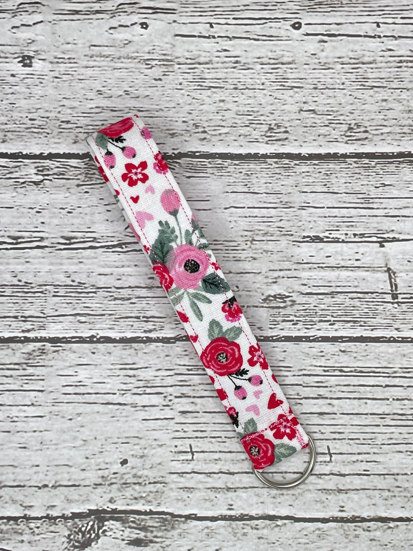 VALENTINE FLORAL SMALL KEY FOB LANYARD