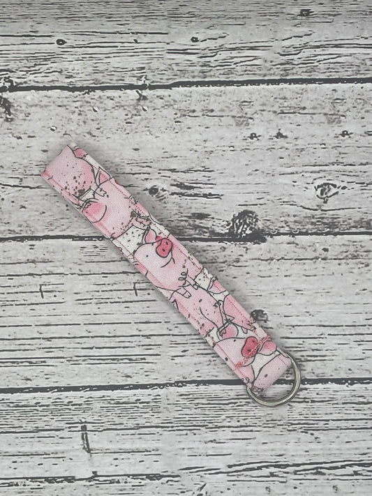 PIGGY SMALL WRISTLET KEY FOB LANYARD